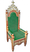 №5013 Крісло-трон для священника архієрейське дерев'яне різьблене