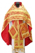 №7154 Облачення руське шовк (парча), риза на священника, фелон