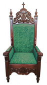 №5018 Крісло-трон для священника архієрейське різьблене
