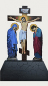 №1609  Хрест Голгофа в церкву (Розп'яття) письмо велика 2,65 м