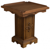 №7031 Панахидний стіл дубовий дерев'яний різьблений