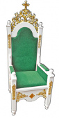 №5010 Крісло-трон для священника архієрейське дерев'яне різьблене