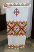 №15485 Риза на престол вишивка хрестик тканина габардин