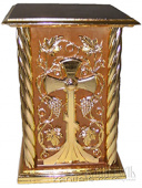 №1863 Панахидний стіл (канун) дерев'яний різьблений з позолотою