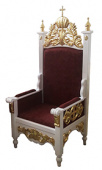 №1242 Крісло-трон для священника архієрейське різьблене