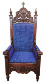 №5017 Крісло-трон для священника архієрейське різьблене