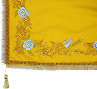 №1628 Скатерть на престол, жертвенник, аналой жёлтая