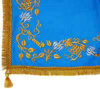 №1627 Скатертина (пелена) на престол, жертовник, аналой блакитна
