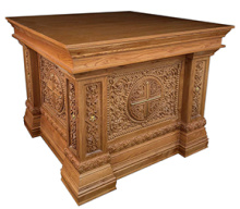 №3242 Престол дубовий (риза на престол) 126х126 см