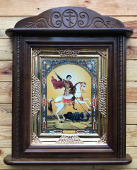 №14262 Киот резной деревянный настенный