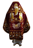 №7399 Облачение русское вышитое с иконой Воскресение Господне, фелонь