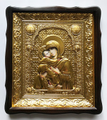 №14456 Владимирская  БМ икона малая в ризе 45х38 см