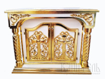 №3592 Жертвенник деревянный резной 75х115х90 см