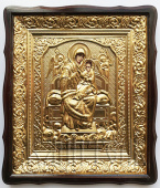 №16707 Всецарица БМ икона малая в ризе 45х38 см