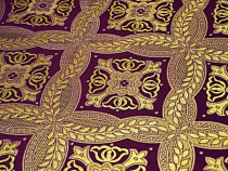 Халкидон фіолетовий шовк з золотом