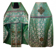№11087 Облачение русское шелк (парча), риза на священника, фелонь