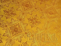 Александрийский крест желтый шелк с золотом