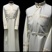 №3638 Підрясник білий вишитий