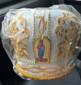 №3565 Митра срібна tr золота нитка