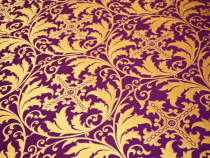 Міра фіолетова шовк з золотом