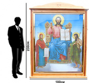 №14971 Кіот різьблений дерев'яний рама-косинка