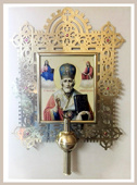 №14883 Икона запрестольная квадратная 49x68 см