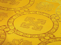 Гефсиманский сад жовтий шовк з золотом