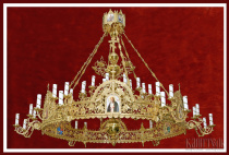 №7137 Паникадило 1 ярус 24 свечи с хоросом