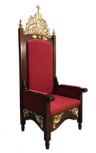№9496 Крісло-трон для священника архієрейский різьблене