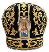 №1576 Митры чёрная золотая нить