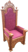 №3451 Кресло-трон для священника архиерейский резной