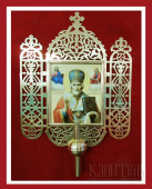 №1877 Икона запрестольная арочная 52х65 см