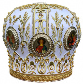 №7094 Митра белая
