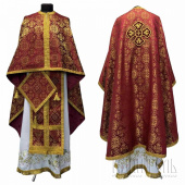 №3836 Облачення з парчі бордо