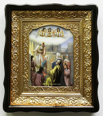 №14448 Введение в храм Богородицы икона малая 45х38 см