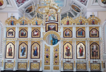 №4784 Иконостас бело-золоченый 