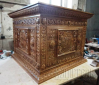 №3492 Престол дерев'яний різьблений вільховий №3492 Престол дерев'яний різьблений вільховий