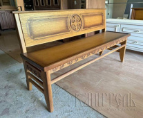 №3603 Скамья в церковь деревянная дубовая резная №3603 Скамья в церковь деревянная дубовая резная