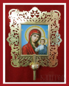 №1876 Икона запрестольная квадратная 52x65 см