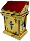 №1319 Аналой центральний (тетрапод) 80х60х95 см булат литі накладки