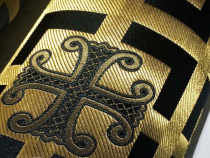 Каппадокія чорна шовк з золотом