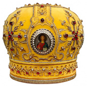 №7046 Митра жёлтая золотая нить