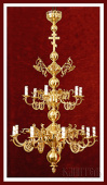№1921 Паникадило 2 яруса 15 свечей