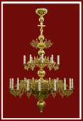 №1940 Паникадило 2 яруса 28 свечей
