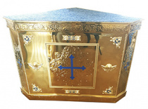 №5182 Жертовник кутовий булат+карбування