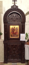 №14873 Киот резной деревянный напольный