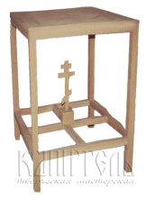№4937 Престол внутренний из ольхи 60х60х100 см
