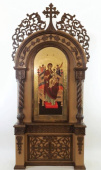 №5412 Кіот різьблений дерев'яний напольний