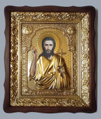 №14468 Иоанн Креститель (Предтеча) икона малая в ризе 45х38 см