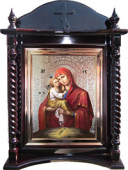 №14963 Кіот різьблений дерев'яний рама-балясина